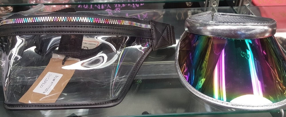 Clear Fanny Pack & Sun Visor